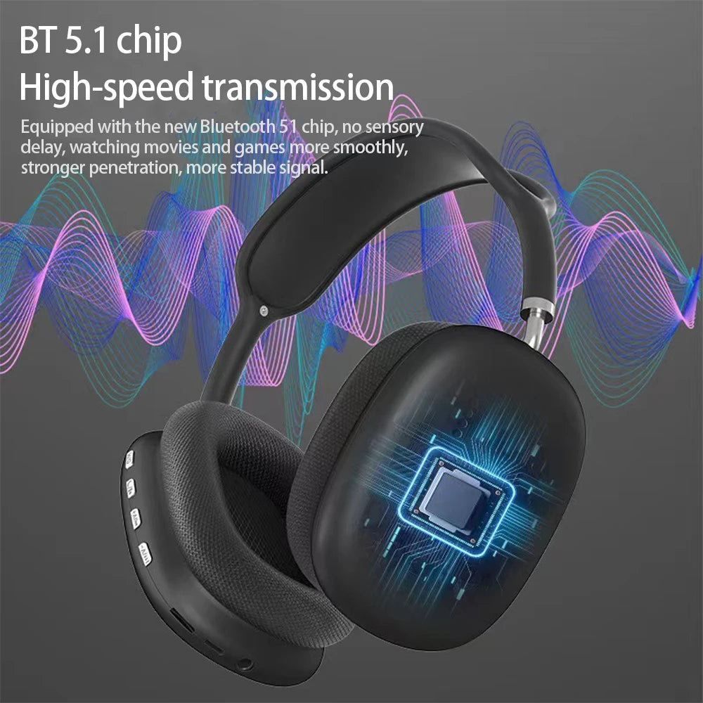 bon sens P9 Wireless Bluetooth Headset Outdoor Sports Gaming Wireless Headphones with Mic Noise Cancelling Earbuds Bluetooth Earphones