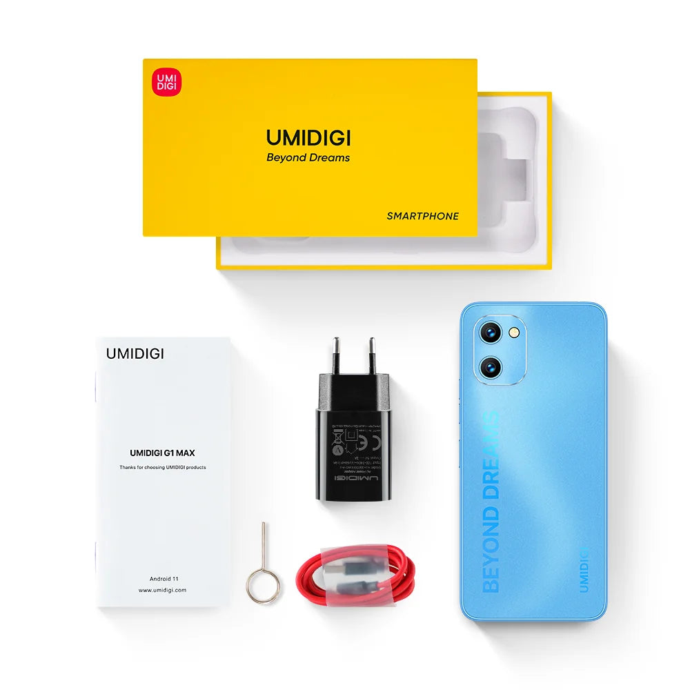 bon sens UMIDIGI C1&G1 Max Smartphone 6GB+128GB 5150mAh Telemoveis Unisoc T610 Octa-Core 50MP Camera Battery Dual SIM Portable Cellphone